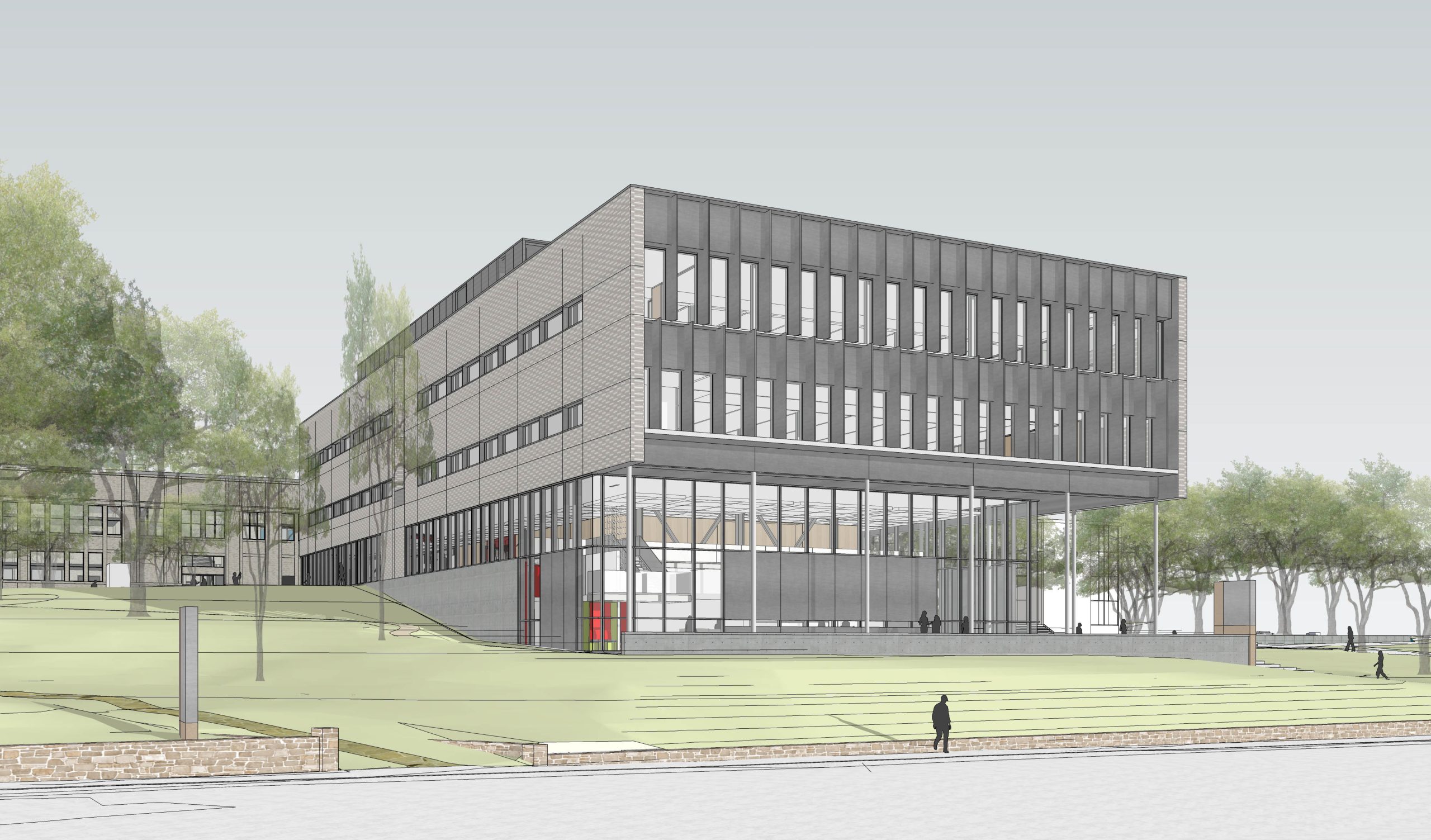 William Stewart Building for Applied Sciences Front View Rendering
